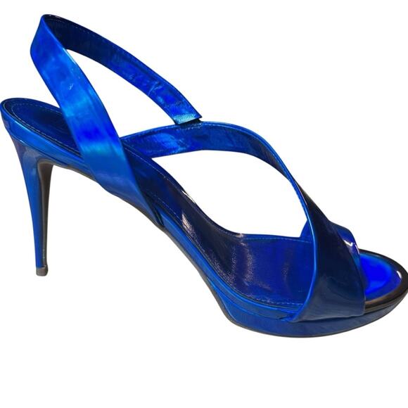 DKNY Diva Slingback Heels – Iridescent Blue | Size 10 (EU 41 / UK 7.5) - Picture 6 of 14